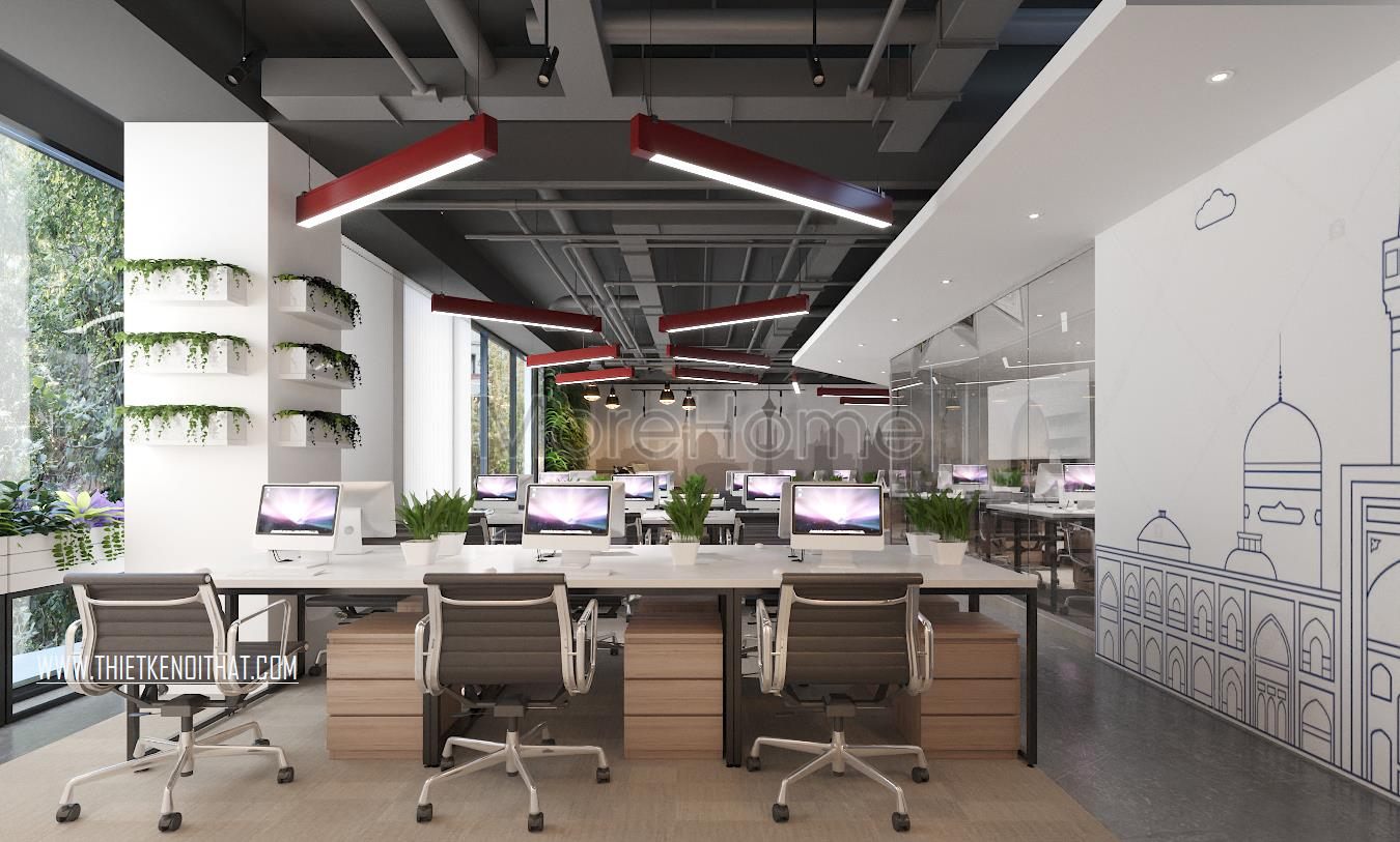 Thiết kế nội thất văn phòng Saffron Thanh Xuân